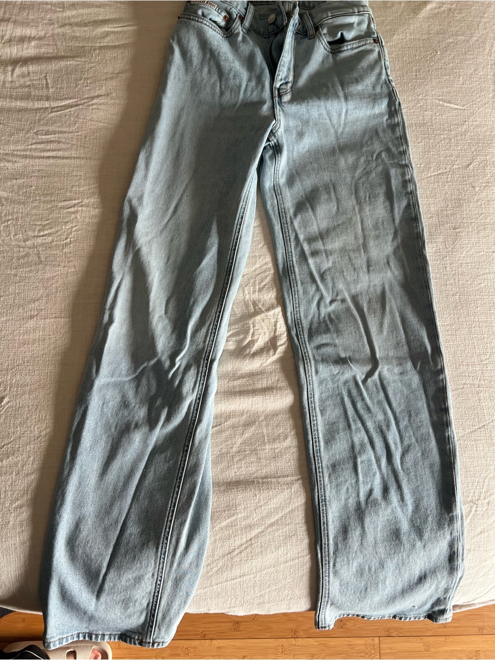 Calvin Klein Light Blue Straight Leg Jeans